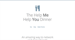 Desktop Screenshot of helpmehelpyoudinner.org